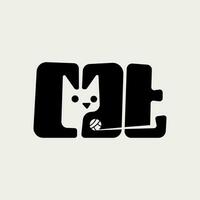 vetor gato texto logotipo Projeto