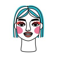 ícone de rosto de maquiagem vetor