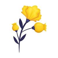 buquê de tulipas amarelas vetor