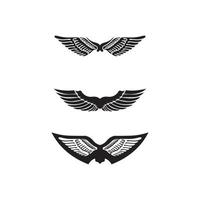 falcon wings modelo de logotipo ícone de vetor aplicativo de design de logotipo