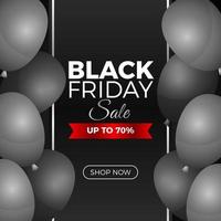 Black Friday Social Media Banner vetor