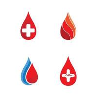aplicativo de ícones de modelos de logotipo e símbolos do hospital vetor
