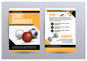 Sport And Workout Flyer vetor