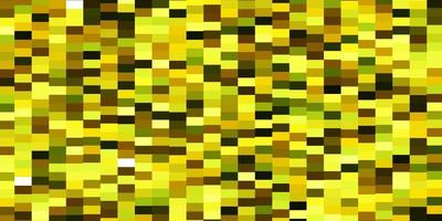 pano de fundo de vetor verde e amarelo claro com retângulos. design moderno com retângulos em estilo abstrato. padrão para sites, páginas de destino.