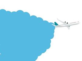 voando avião conceito de transporte de entrega expressa. ilustração vetorial vetor