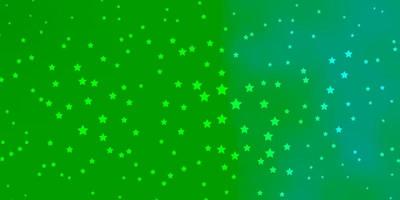 textura vector verde escuro com belas estrelas. desfocar design decorativo em estilo simples com estrelas. design para a promoção de seus negócios.