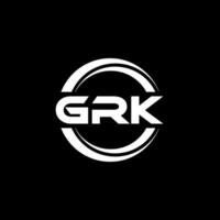 grk logotipo projeto, inspiração para uma único identidade. moderno elegância e criativo Projeto. marca d'água seu sucesso com a impressionante isto logotipo. vetor