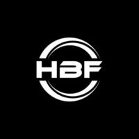 hbf logotipo projeto, inspiração para uma único identidade. moderno elegância e criativo Projeto. marca d'água seu sucesso com a impressionante isto logotipo. vetor