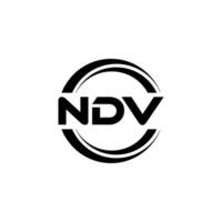 ndv logotipo projeto, inspiração para uma único identidade. moderno elegância e criativo Projeto. marca d'água seu sucesso com a impressionante isto logotipo. vetor