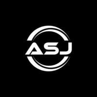 asj logotipo projeto, inspiração para uma único identidade. moderno elegância e criativo Projeto. marca d'água seu sucesso com a impressionante isto logotipo. vetor