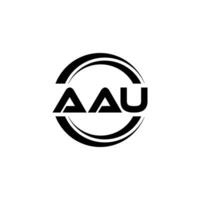 aau logotipo projeto, inspiração para uma único identidade. moderno elegância e criativo Projeto. marca d'água seu sucesso com a impressionante isto logotipo. vetor