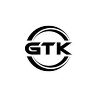 gtk logotipo projeto, inspiração para uma único identidade. moderno elegância e criativo Projeto. marca d'água seu sucesso com a impressionante isto logotipo. vetor