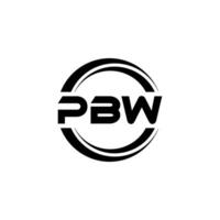 pbw logotipo projeto, inspiração para uma único identidade. moderno elegância e criativo Projeto. marca d'água seu sucesso com a impressionante isto logotipo. vetor