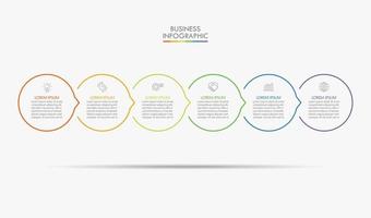 ícones de infográfico de cronograma de visualização de dados de negócios projetados para modelo de fundo abstrato vetor