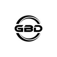 gbd logotipo projeto, inspiração para uma único identidade. moderno elegância e criativo Projeto. marca d'água seu sucesso com a impressionante isto logotipo. vetor