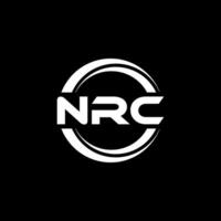 nrc logotipo projeto, inspiração para uma único identidade. moderno elegância e criativo Projeto. marca d'água seu sucesso com a impressionante isto logotipo. vetor