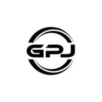 gpj logotipo projeto, inspiração para uma único identidade. moderno elegância e criativo Projeto. marca d'água seu sucesso com a impressionante isto logotipo. vetor