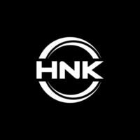 hnk logotipo projeto, inspiração para uma único identidade. moderno elegância e criativo Projeto. marca d'água seu sucesso com a impressionante isto logotipo. vetor