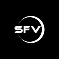 sfv logotipo projeto, inspiração para uma único identidade. moderno elegância e criativo Projeto. marca d'água seu sucesso com a impressionante isto logotipo. vetor