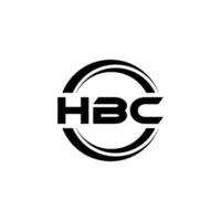 hbc logotipo projeto, inspiração para uma único identidade. moderno elegância e criativo Projeto. marca d'água seu sucesso com a impressionante isto logotipo. vetor