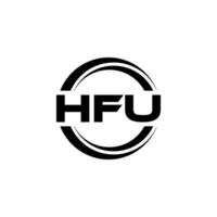 hfu logotipo projeto, inspiração para uma único identidade. moderno elegância e criativo Projeto. marca d'água seu sucesso com a impressionante isto logotipo. vetor