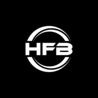 hfb logotipo projeto, inspiração para uma único identidade. moderno elegância e criativo Projeto. marca d'água seu sucesso com a impressionante isto logotipo. vetor