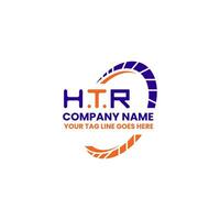 htr carta logotipo criativo Projeto com vetor gráfico, htr simples e moderno logotipo. htr luxuoso alfabeto Projeto