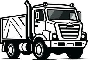 vetor industrial pesado caminhão despejo veículo