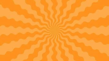 simples plano laranja ondulação luz rebentar efeito vetor fundo