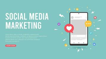 social meios de comunicação marketing conceito com amor e bate-papo notificação ícone vetor