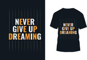 tipografia motivacional citações camiseta Projeto vetor