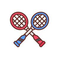 badminton ícone dentro vetor. ilustração vetor