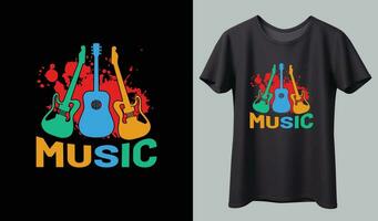 design de camiseta de música. vetor de design de t-shirt de música. para impressão de camisetas e outros usos.