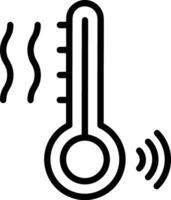 termômetro remédio ícone símbolo imagem vetor. ilustração do a temperatura frio e quente a medida ferramenta Projeto imagem.eps 10 vetor