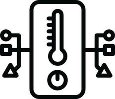 termômetro remédio ícone símbolo imagem vetor. ilustração do a temperatura frio e quente a medida ferramenta Projeto imagem.eps 10 vetor