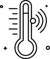 termômetro remédio ícone símbolo imagem vetor. ilustração do a temperatura frio e quente a medida ferramenta Projeto imagem.eps 10 vetor