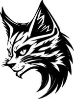 gato selvagem - Alto qualidade vetor logotipo - vetor ilustração ideal para camiseta gráfico