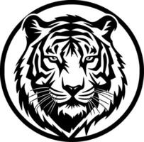 tigre, Preto e branco vetor ilustração