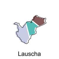 mapa do Lauscha projeto, mundo mapa país vetor ilustração modelo
