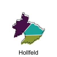 hollfeld mundo mapa vetor Projeto modelo, gráfico estilo isolado em branco fundo, adequado para seu companhia