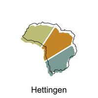 Hettingen mundo mapa vetor Projeto modelo, gráfico estilo isolado em branco fundo, adequado para seu companhia