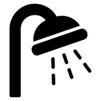 ícone de glifo do chuveiro vetor