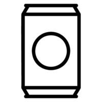 ícone da linha de refrigerante vetor