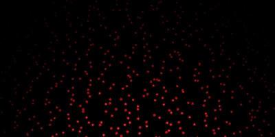 padrão de vetor vermelho escuro com estrelas abstratas. brilhando ilustração colorida com estrelas pequenas e grandes. padrão para embrulhar presentes.