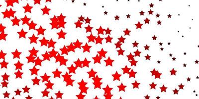 layout de vetor vermelho escuro com estrelas brilhantes. ilustração abstrata geométrica moderna com estrelas. padrão para anúncio de ano novo, livretos.