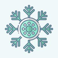 ícone lagos de neve. relacionado para Alaska símbolo. rabisco estilo. simples Projeto editável. simples ilustração vetor