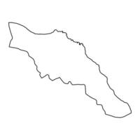 moscatel governadoria mapa, administrativo divisão do Omã. vetor ilustração.
