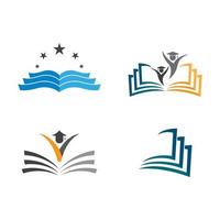 imagens do logotipo do livro vetor