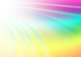 luz multicolor, fundo do vetor do arco-íris com fitas dobradas.