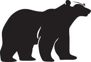 polar Urso vetor silhueta ilustração Preto cor